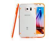 GEARONIC TM Slim Transparent Crystal Clear Hard TPU Cover Luminous Glow in the Dark Case for Samsung Galaxy S6 Orange