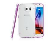 GEARONIC TM Slim Transparent Crystal Clear Hard TPU Cover Luminous Glow in the Dark Case for Samsung Galaxy S6 Purple