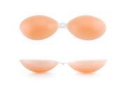 Women Strapless Self Adhesive Backless invisible Silicone Gel Stick Breast Cover Push Up Bra C Cup