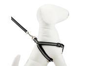 Dog Pet Nylon Harness Adjustable Safe Control Restraint Cat Puppy Walk Collar Chest Strap Vest Black M