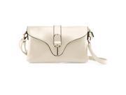 GEARONIC TM Fashion Women Handbag Shoulder Bag Tote Purse Satchel Messenger PU Leather Crossbody Bag White