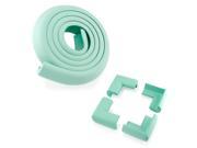 GEARONIC TM 4Pcs Child Baby Kids Safety Corner Edge Protectors Table Soft Cover Protector Cushion Guard Green