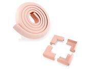 GEARONIC TM 4Pcs Child Baby Kids Safety Corner Edge Protectors Table Soft Cover Protector Cushion Guard Pink