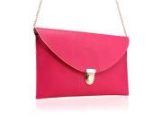 GEARONIC TM Fashion Women Handbag Shoulder Bags Envelope Clutch Crossbody Satchel Purse Leather Lady Messenger Hobo Bag Hot Pink