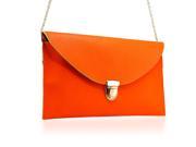 GEARONIC TM Fashion Women Handbag Shoulder Bags Envelope Clutch Crossbody Satchel Purse Leather Lady Messenger Hobo Bag Orange