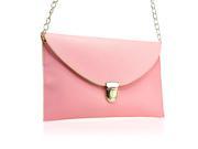 GEARONIC TM Fashion Women Handbag Shoulder Bags Envelope Clutch Crossbody Satchel Purse Leather Lady Messenger Hobo Bag Pink