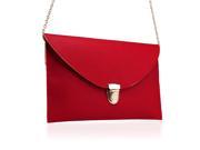 GEARONIC TM Fashion Women Handbag Shoulder Bags Envelope Clutch Crossbody Satchel Purse Leather Lady Messenger Hobo Bag Red
