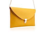 GEARONIC TM Fashion Women Handbag Shoulder Bags Envelope Clutch Crossbody Satchel Purse Leather Lady Messenger Hobo Bag Yellow