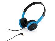 3.5mm GEARONIC TM Stereo Headphone Earphone Headset with Mic and Answer Phone Function For iPhone iPod MP3 MP4 PC Tablet Laptop Black Blue