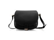 GEARONIC TM Fashion Women Crossbody Handbag PU Leather Shoulder Bag Tote Purse Ladies Satchel Messenger Hobo Bags Black