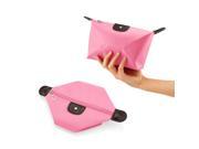 GEARONIC TM Travel Cosmetic Bag Storage Pouch Purse Makeup Case Multifunction Toiletry Zipper Wash Organizer Handbag Pink