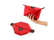 GEARONIC TM Travel Cosmetic Bag Storage Pouch Purse Makeup Case Multifunction Toiletry Zipper Wash Organizer Handbag Red