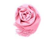 GEARONIC TM Fashion Lady Women s Long Range Pashmina Silk Solid colors Scarf Wraps Shawl Stole Soft Scarves Pink
