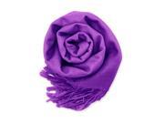 GEARONIC TM Fashion Lady Women s Long Range Pashmina Silk Solid colors Scarf Wraps Shawl Stole Soft Scarves Purple