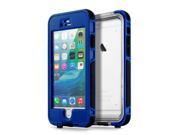 GEARONIC TM Waterproof Shockproof Dirt Snow Proof Durable Touch Screen Case Cover for Apple iPhone 6 6S Dark Blue