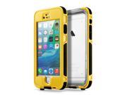 GEARONIC TM Waterproof Shockproof Dirt Snow Proof Durable Touch Screen Case Cover for Apple iPhone 6 6S Yellow