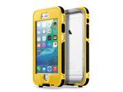 GEARONIC TM Waterproof Shockproof Dirt Snow Proof Durable Touch Screen Case Cover for Apple iPhone 6 6S Plus Yellow