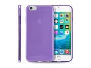 GEARONIC TM Ultra Thin Clear TPU Transparent Clear Skin Case Cover for Apple iPhone 6 6S Plus 5.5 Purple