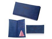 Oct17 Fashion Women Lady Flip Wallet Soft Leather Clutch Card Holders Purse Lady Long Handbag Dark blue