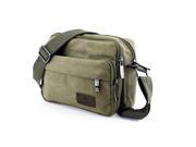 GEARONIC TM Men Vintage Crossbody Canvas Messenger Shoulder Bag School Hiking Military Travel Satchel Army Green