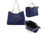 Oct17 Women Lady Fashion Tote Canvas Shoulder Bags Hobo Messenger Handbag Bag Purse Blue