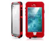 GEARONIC TM Durable Swimming Waterproof Shockproof Dirt Snow Proof Case for Apple iPhone 7 Red