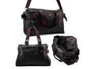 Oct17 Fashion Women Handbag Shoulder Bags Tote Purse Faux Leather Lady Messenger Hobo Bag Coffee