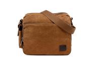 Oct17 Men s Vintage Canvas Crossbody Bag Shoulder Casual Handbag School Messenger Bags Satchel Coffee