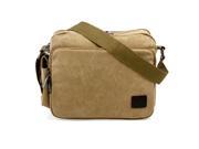 Oct17 Men s Vintage Canvas Crossbody Bag Shoulder Casual Handbag School Messenger Bags Satchel Khaki