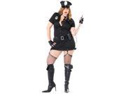 Womens Plus Size Dirty Cop Costume