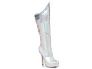 Women s 5 1 2 inch Knee High Silver Boot