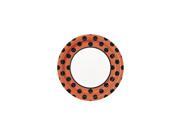 Orange Black 9 Luncheon Plates 8 Pack Party Supplies