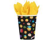 Emoji Grad 9oz Cups 50 Pack Party Supplies