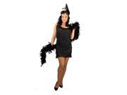 Plus Size Women s Black Fashion Flapper Costume
