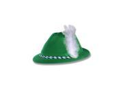 Adult Green Velour Tyrolean Hat
