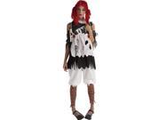 Gothic Female Rag Doll Adult Costume Large