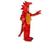 Kids Boys Red Dragon Hydra Monster Halloween Costume