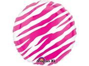 Hot Pink Zebra Print Balloon each Party Supplies