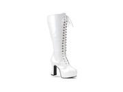 Calf Lace Up Women s White Boots