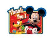 Mickey Mouse Thank You Cards 8 Pack Party Supplies