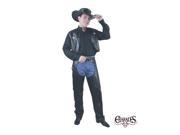 Men s Leather Chaps and Vest Adult Costume