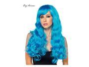 Neon Blue Starbright Long Wavy Wig