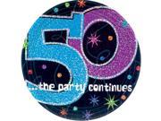 The Party Continues 50th Birthday 9 Dinner Plates 8 Pack Party Supplies