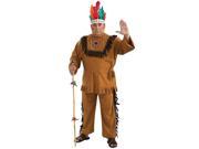 Adult Native American Indian Warrior Plus Costume