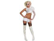 Adult Lady Gaga 2009 VA White Performance Costume