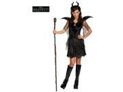 Maleficent Black Gown Tween Teen Deluxe Costume for Girls
