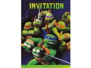 Ninja Turtles Invitations 8 Count Party Supplies