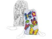 Color Your Own Butterfly Backpack 12 Pack Party Supplies