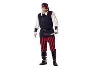 Plus Size Adult Male Cutthroat Pirate Costume