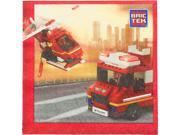Bric Tek Firefighter Luncheon Napkins 16 Pack Party Supplies